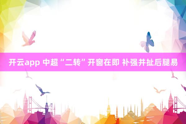 开云app 中超“二转”开窗在即 补强并扯后腿易